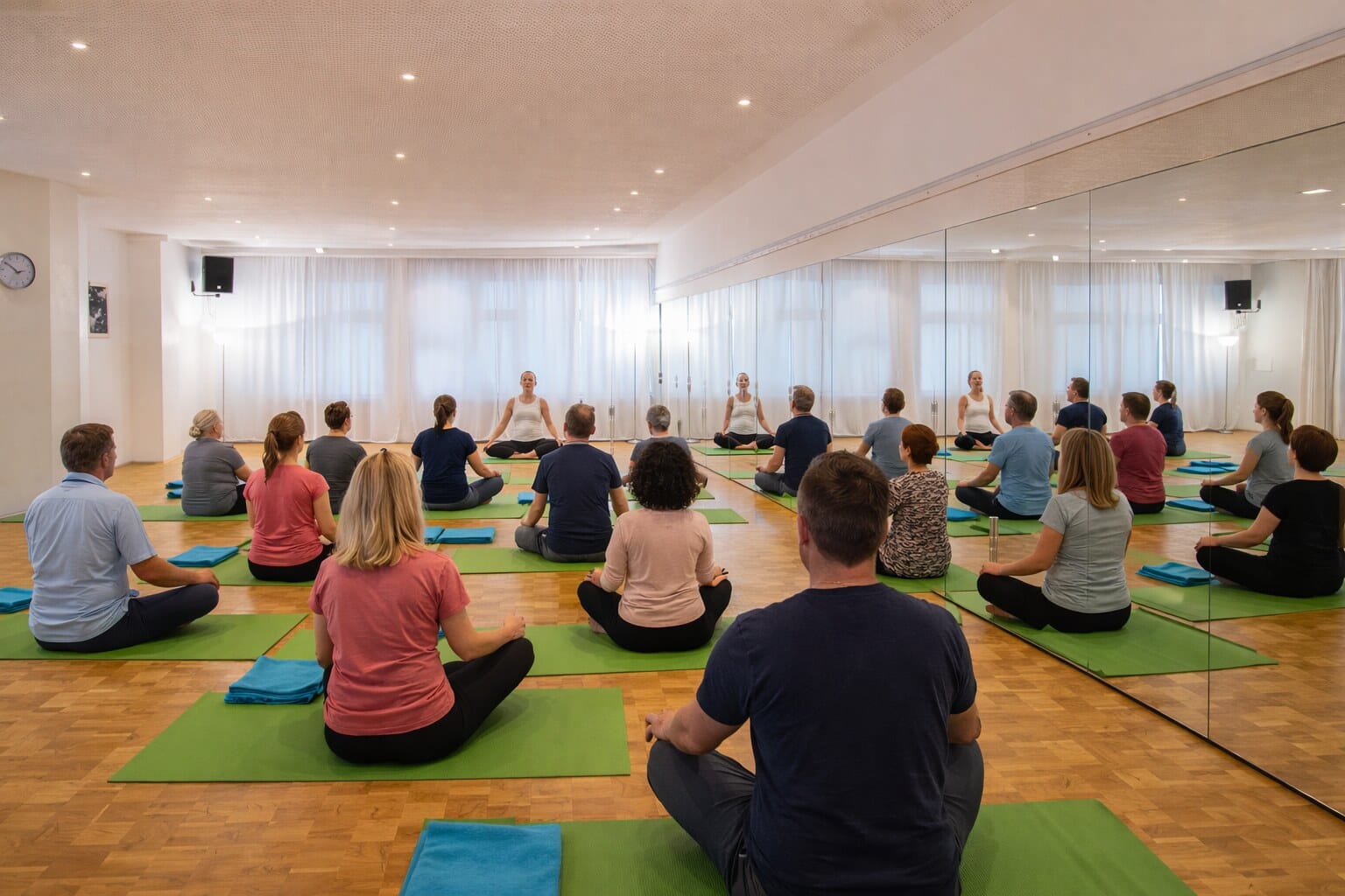Pilates-Klasse-im-lichtdurchfluteten-Studio